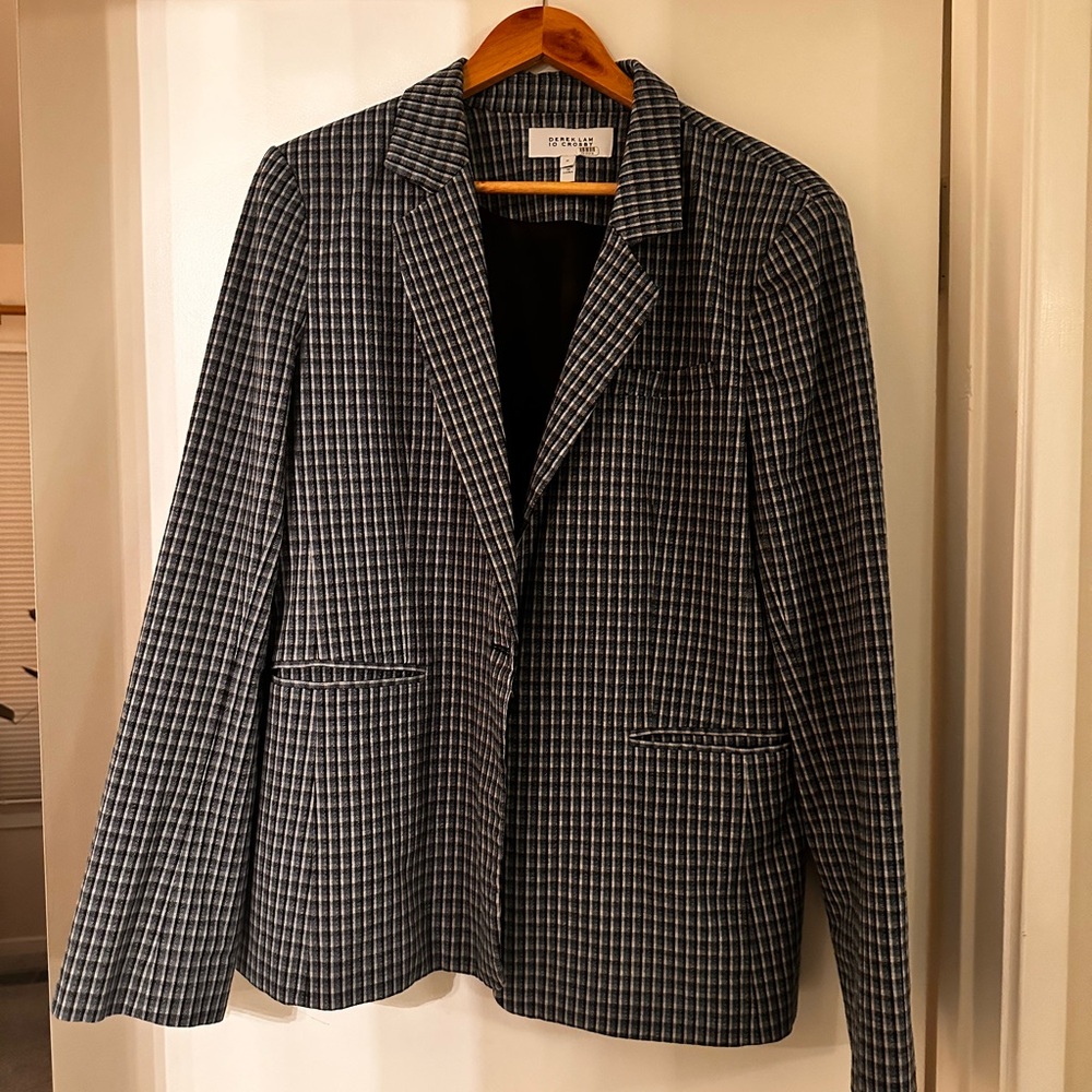 Derek Lam 10 Crosby Plaid Blazer - SIZE 16 - Picture 5 of 6